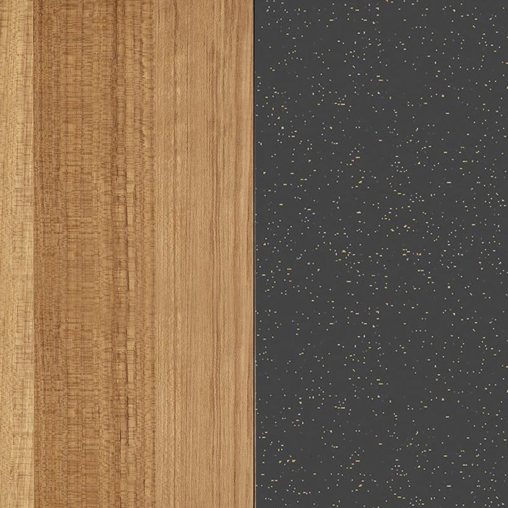 Weishäupl Trio Stehtisch rund (Teak massiv, grau metallic)