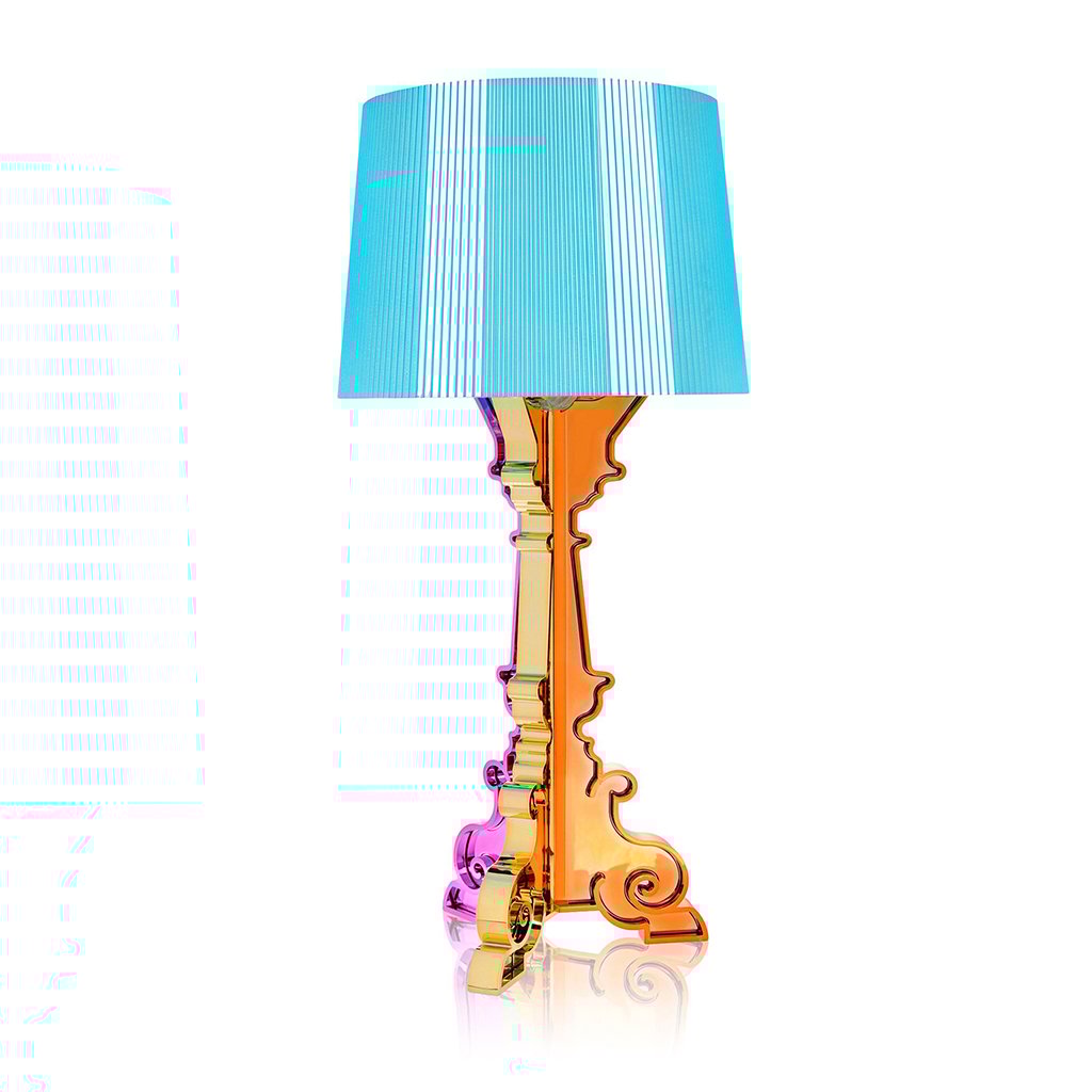Kartell Bourgie Tischleuchte - mehrfarbig hellblau metallic - Retoure