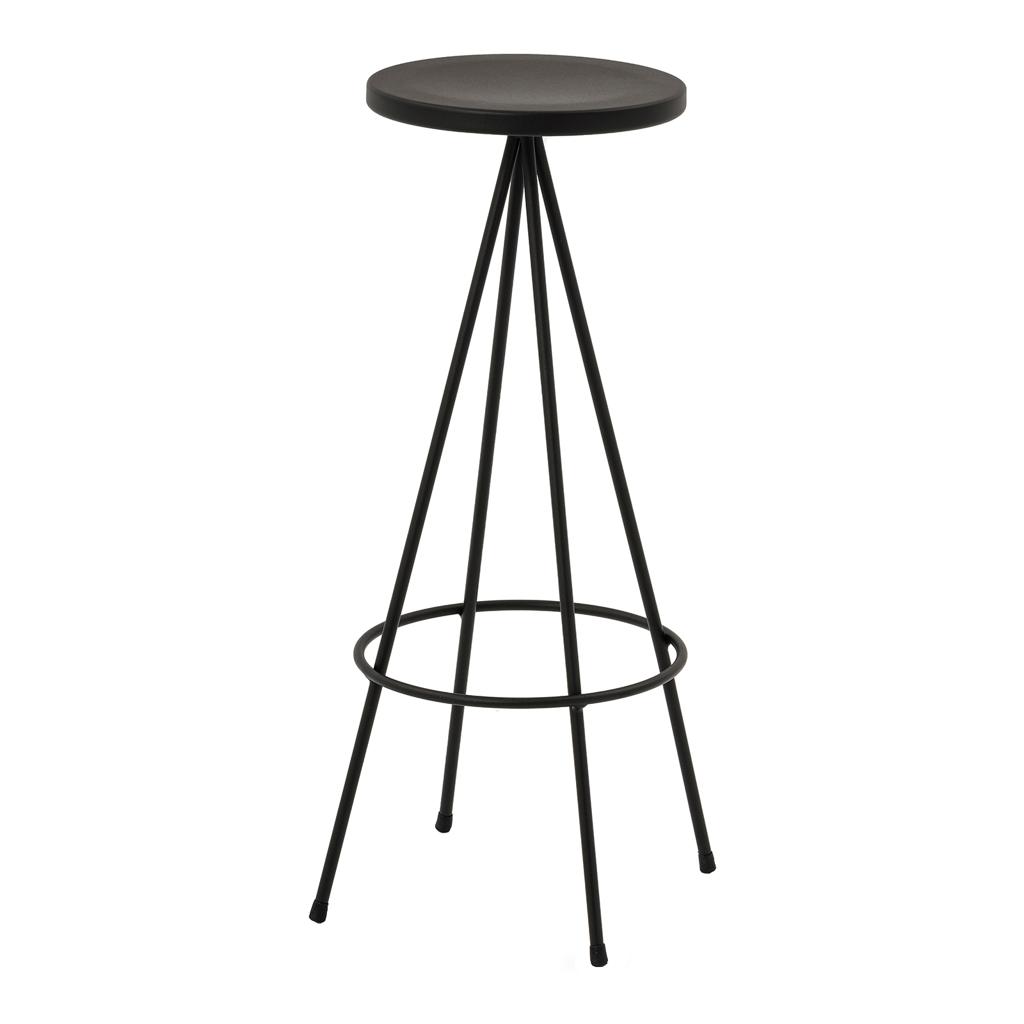 Mobles 114 Nuta Colors Hocker - schwarz, 75cm - Lagerabverkauf