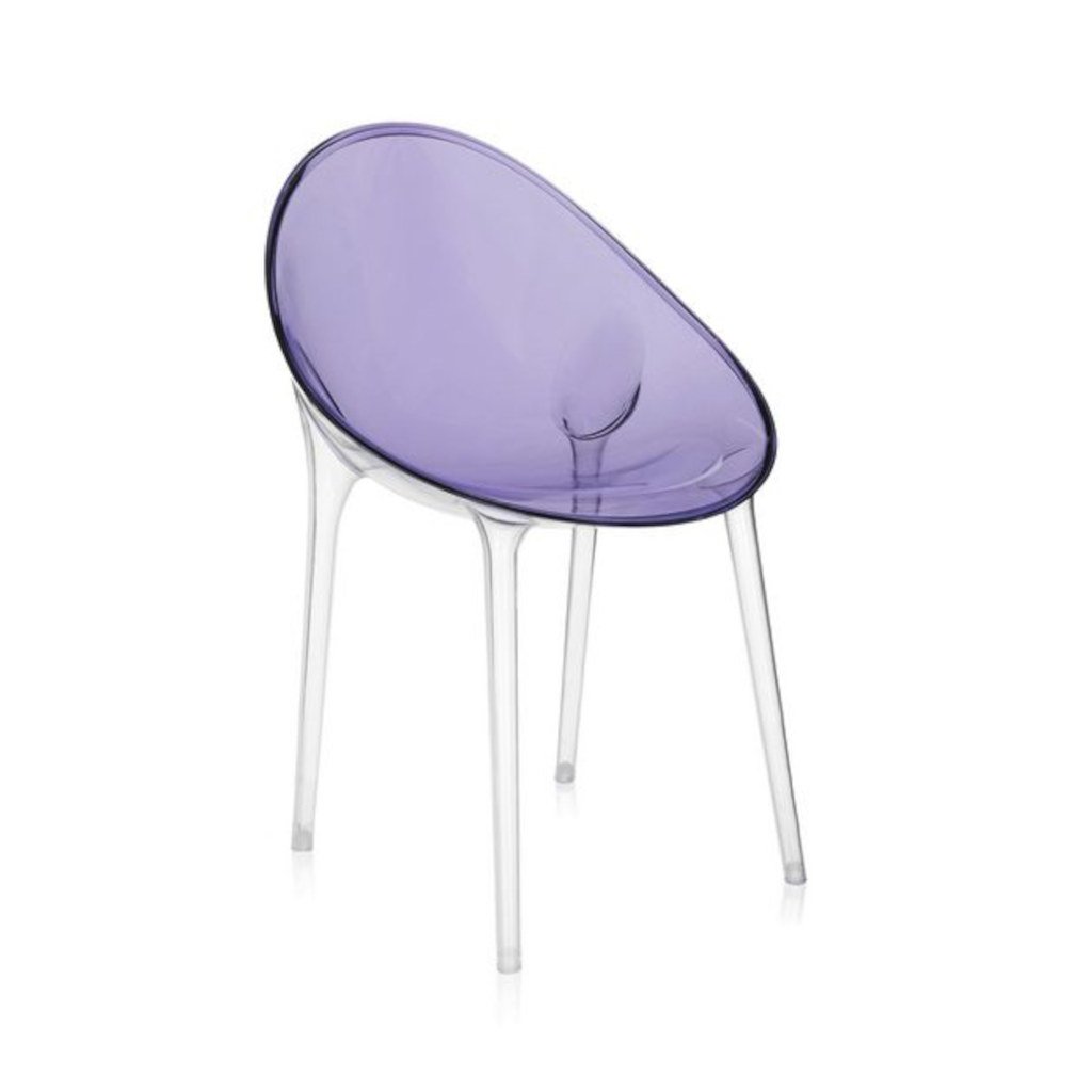 Kartell Mr. Impossible Schalensessel  - violett - Ausstellungsstück