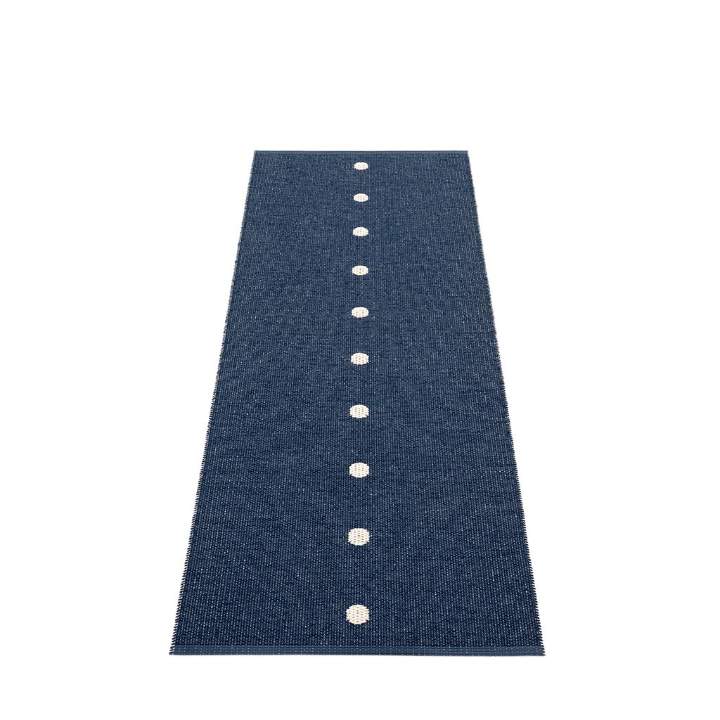 pappelina Peg Outdoor-Teppich - dark blue / vanilla