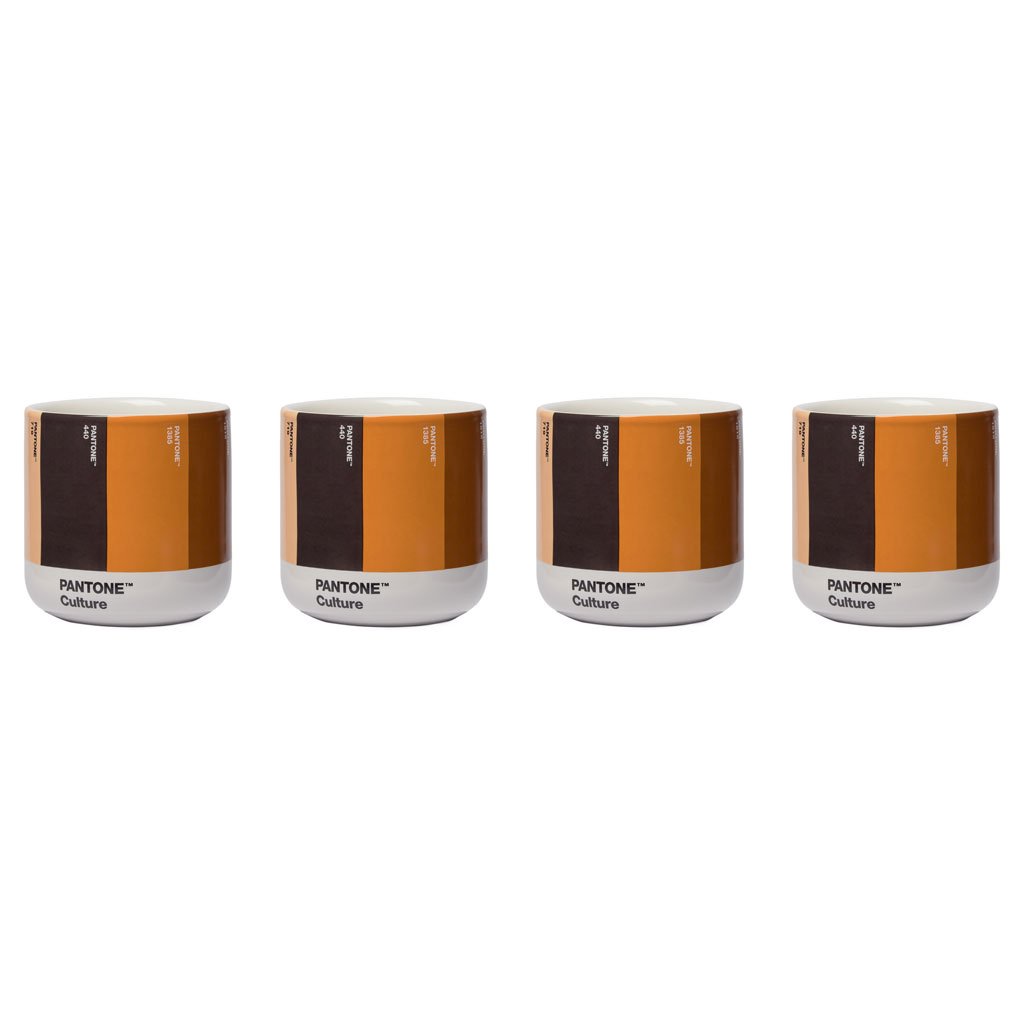 Pantone Porzellan-Thermobecher Cortado Culture 4er-Set