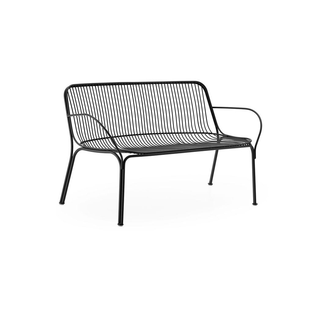 Kartell-Hiray-Sofa-schwarz-schraeg