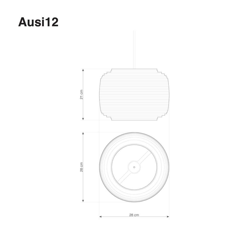 graypants ausi12 pendelleuchte technische zeichnung