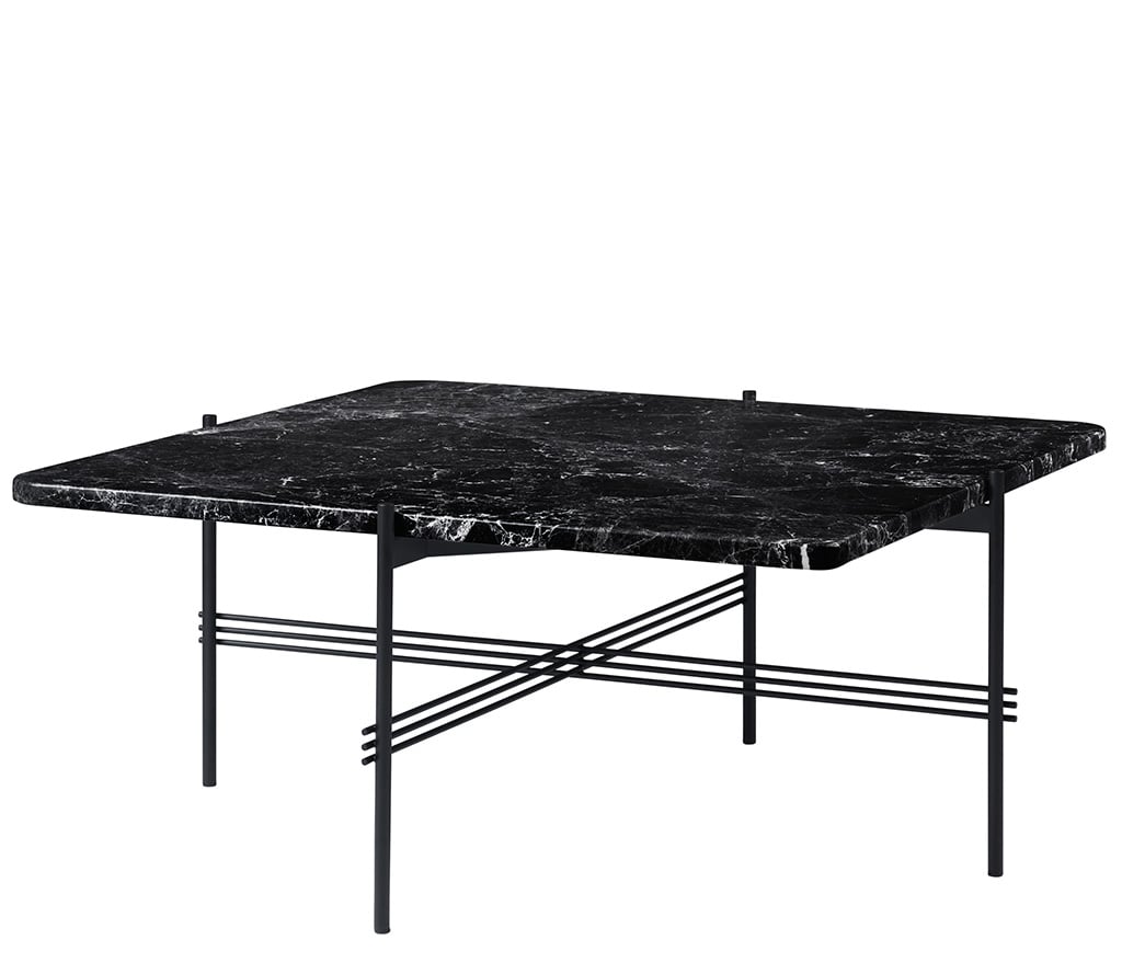 Gubi TS Coffee Table 80 x 80 Couchtisch schwarz