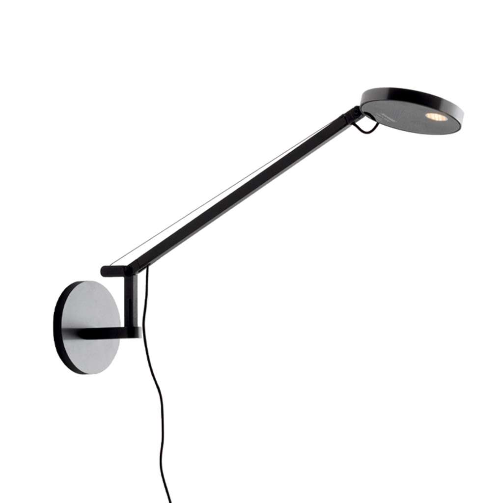 artemide demetra micro wandleuchte schwarz 2