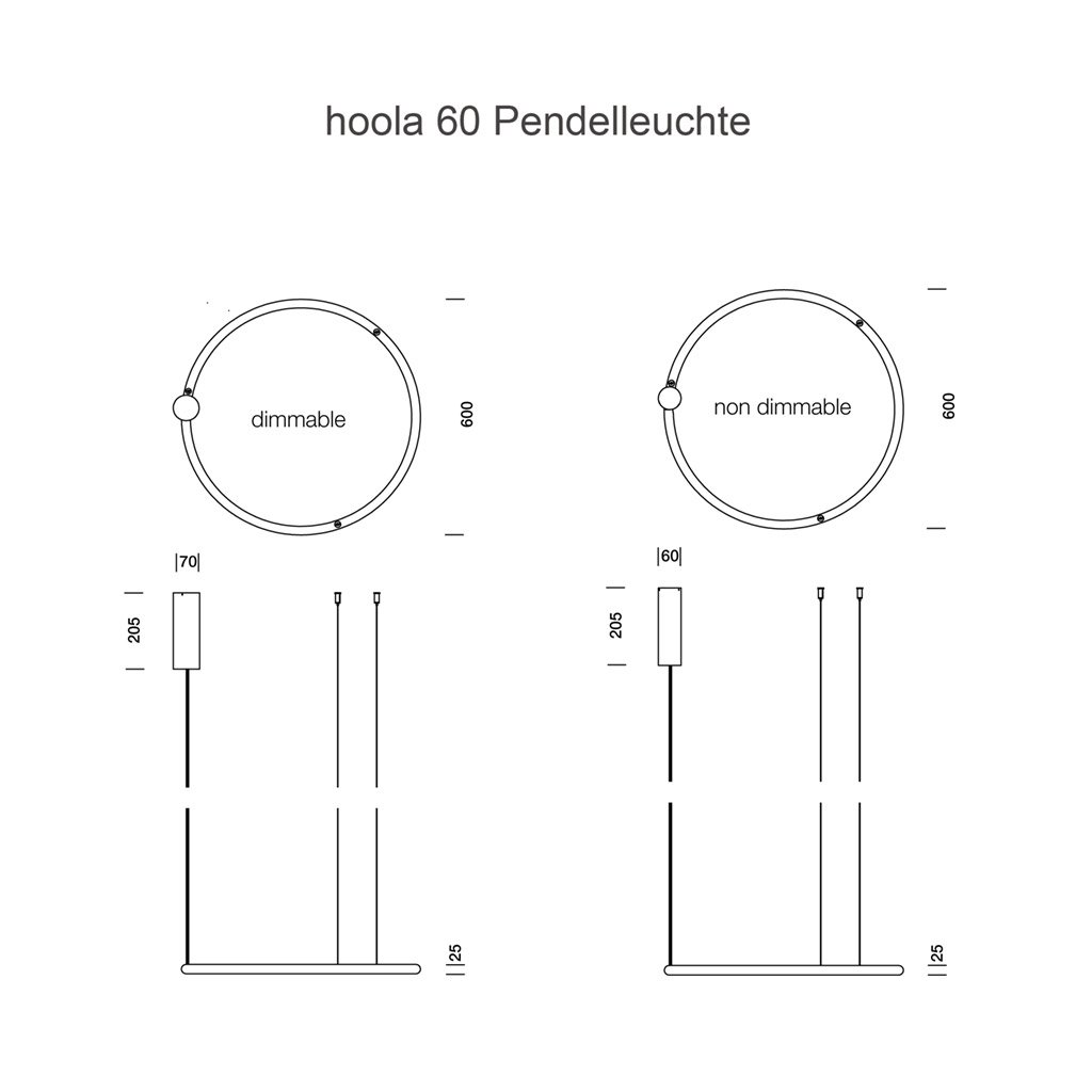 tossb hoola 60 pendelleuchte technische zeichnung