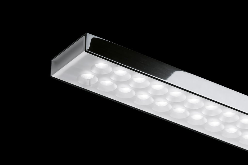 Nimbus L 120 Pendelleuchte - verchromt, mit Konverter, mit Aufbaugehäuse, 2700K, mit Gestendimmung - Aussteller