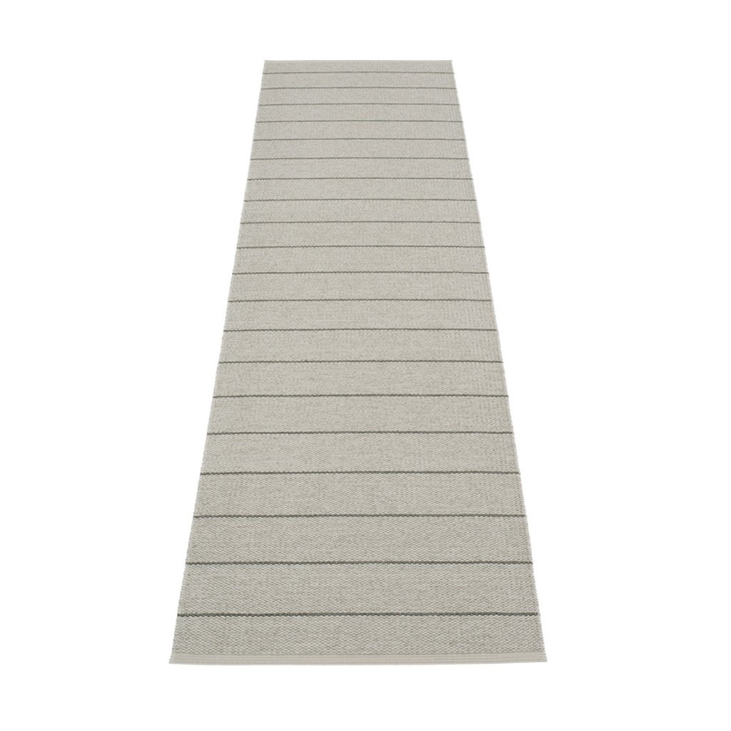pappelina carl outdoor teppich warmgrau fossilgrau 70x270