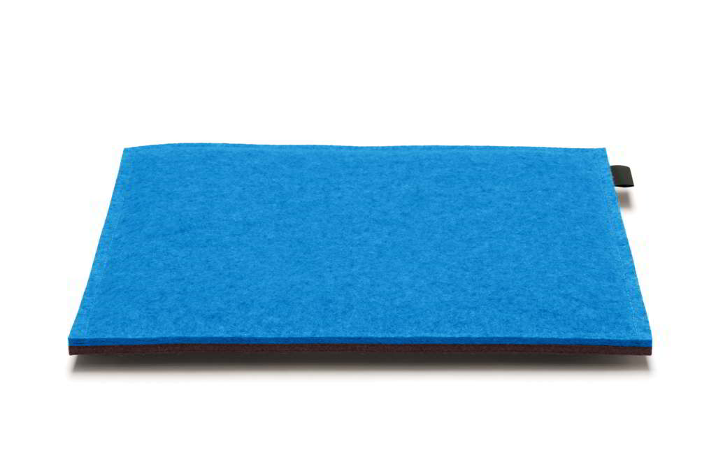 Hey-Sign quadratische Sitzauflage 2 x 3mm mit Schaumstofffüllung (35x35cm) - 4 Stk. - hey_sign_farbe:01 anthrazit / 07 hellmeliert