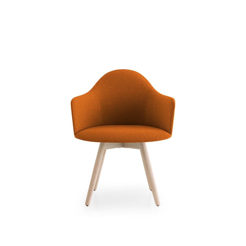 Lapalma-Edit-S570-Stuhl-Esche-natur-Stoff-Kvadrat-Remix-Front