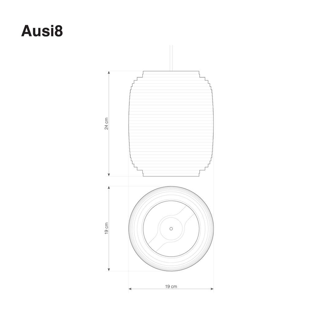 graypants ausi8 pendelleuchte technische zeichnung