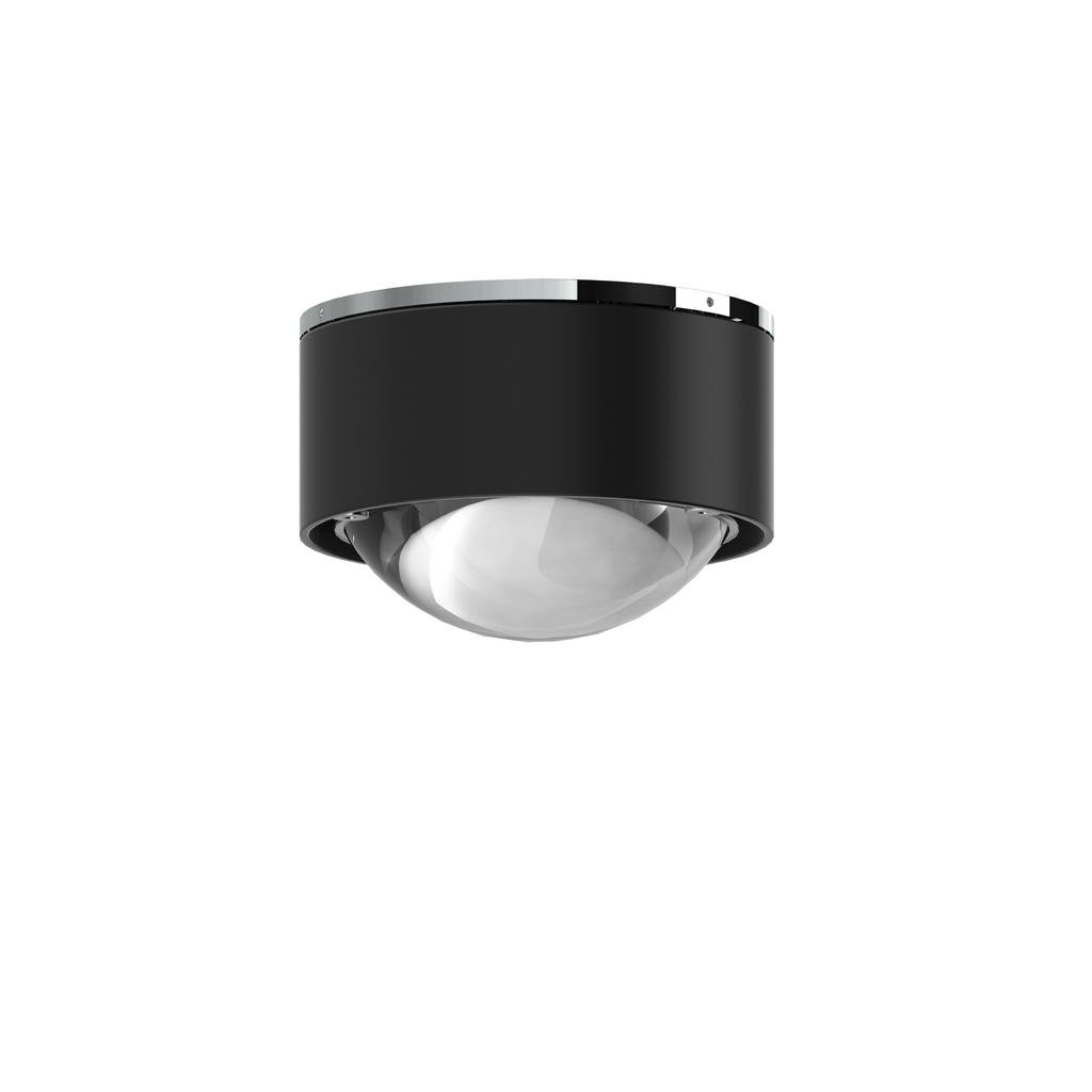 Top Light Puk Mini One 2 Wandleuchte / Deckenleuchte Lagerabverkauf Standard-Fassung schwarz-chrom Linse klar