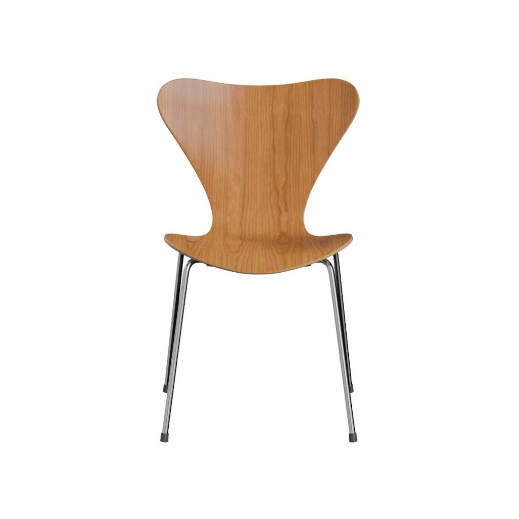 Fritz Hansen Serie 7 Stuhl 3107 mit natürlichem Furnier