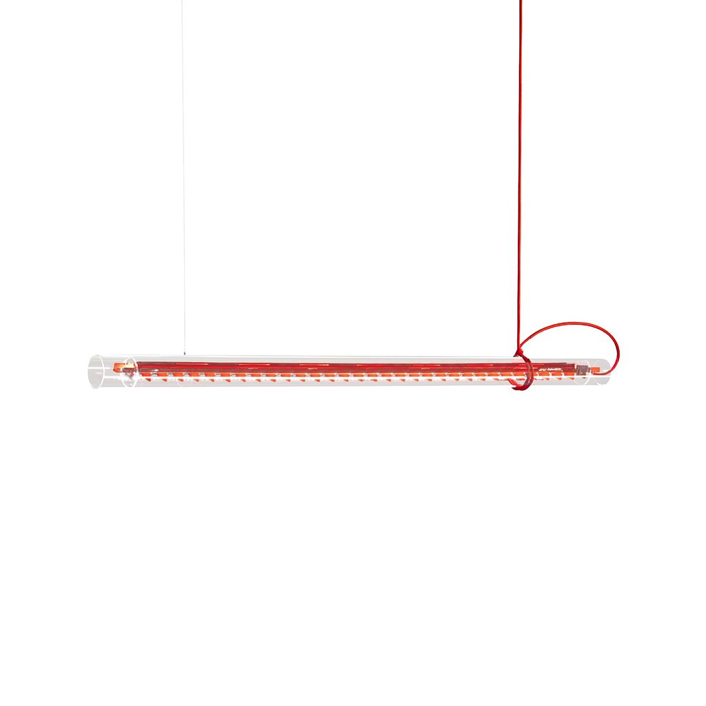 Ingo Maurer Tubular Pendelleuchte - rot - Retoure