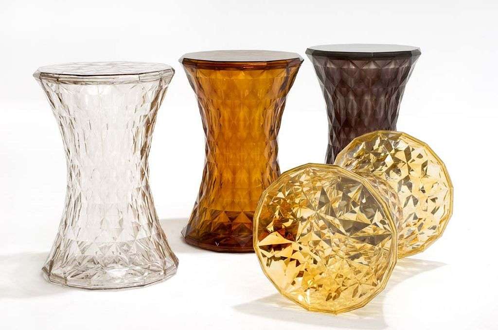 Kartell Stone Hocker - Kartell Farbe:bernstein transparent