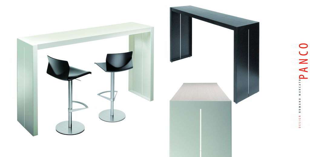 Lapalma Panco 180 Tresentisch - Lapalma Ausführung:180cm rechteckig|Lapalma Material:Laminat weiß|Lapalma Gestellfarbe:schwarz lackiert