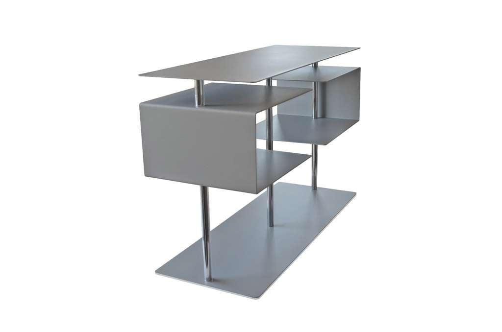 radius design x centric 2 beistelltisch silber