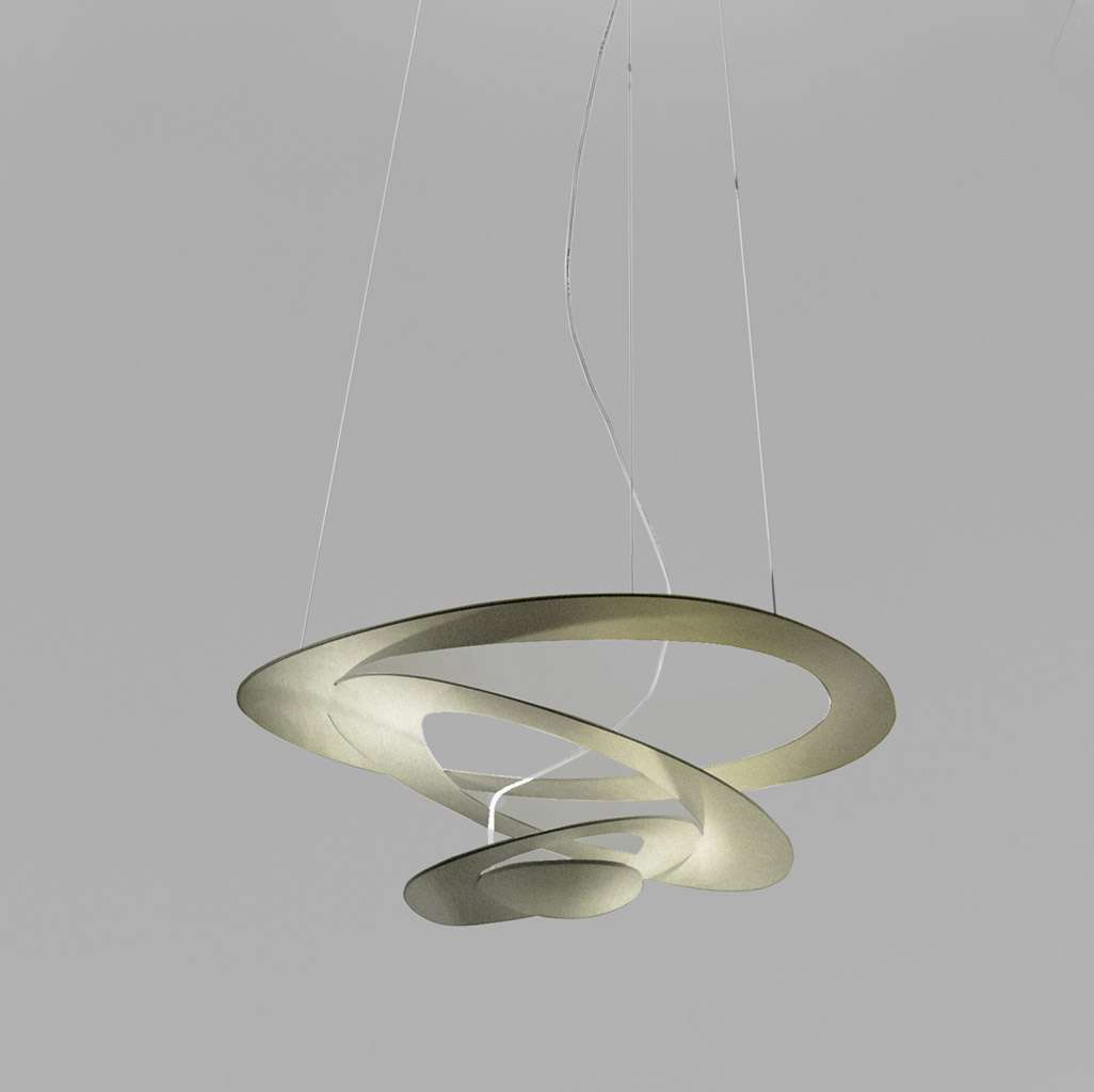 artemide pirce micro pendelleuchte gold 1