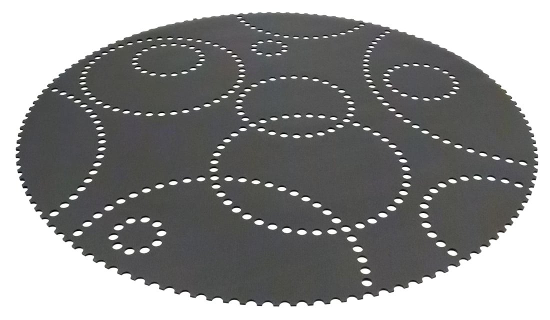 Hey-Sign Stamp Teppich (Ø 150cm) - taubengrau 17 - Retoure