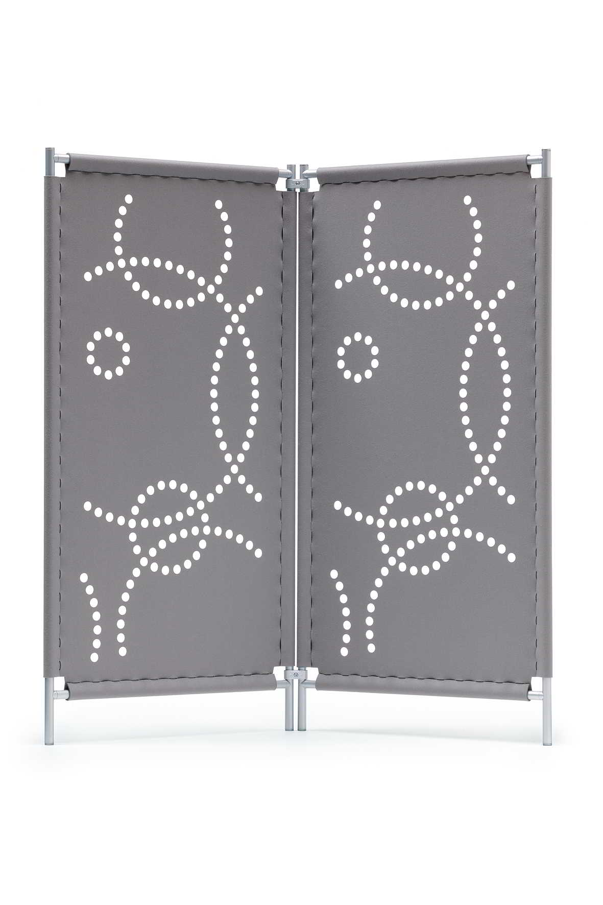 Hey-Sign Paravent Stamp Raumteiler - 2 Elemente - hey_sign_farbe:03 wollweiss