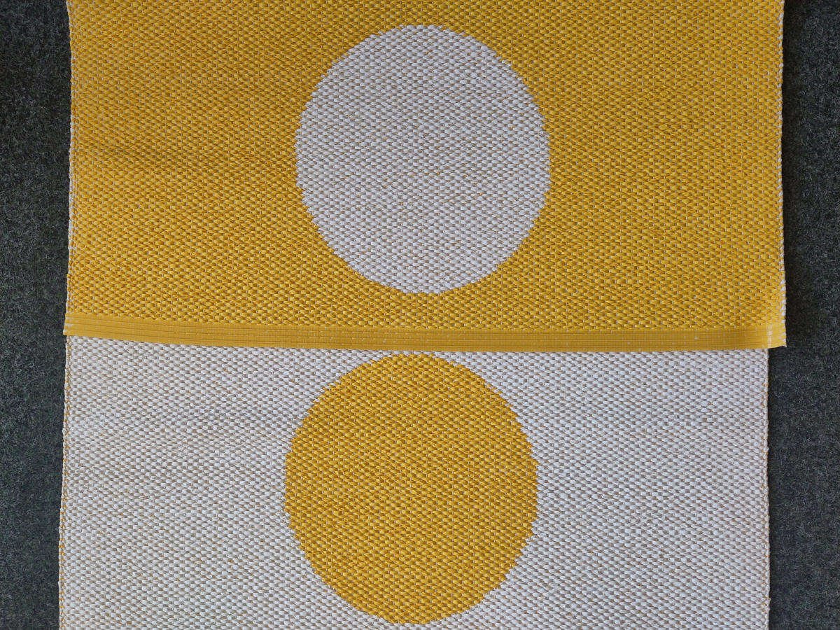 pappelina Vera Outdoor-Teppich - sonnengelb, 375 x 70cm - Lagerabverkauf