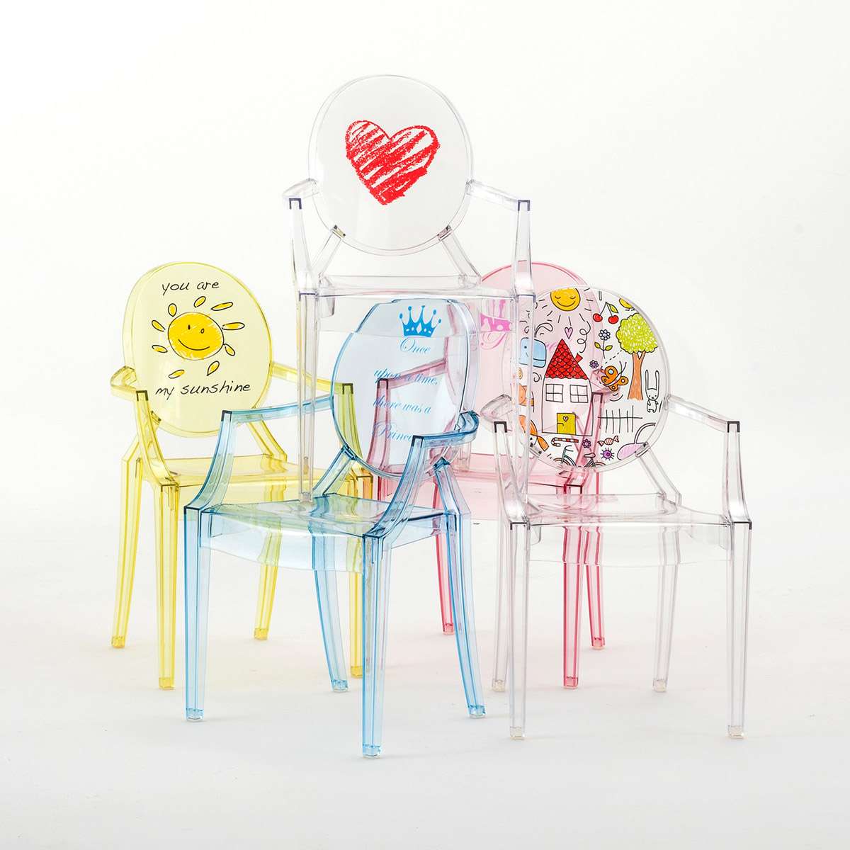 kartell lou lou ghost kinderstuhl special edition familie 3