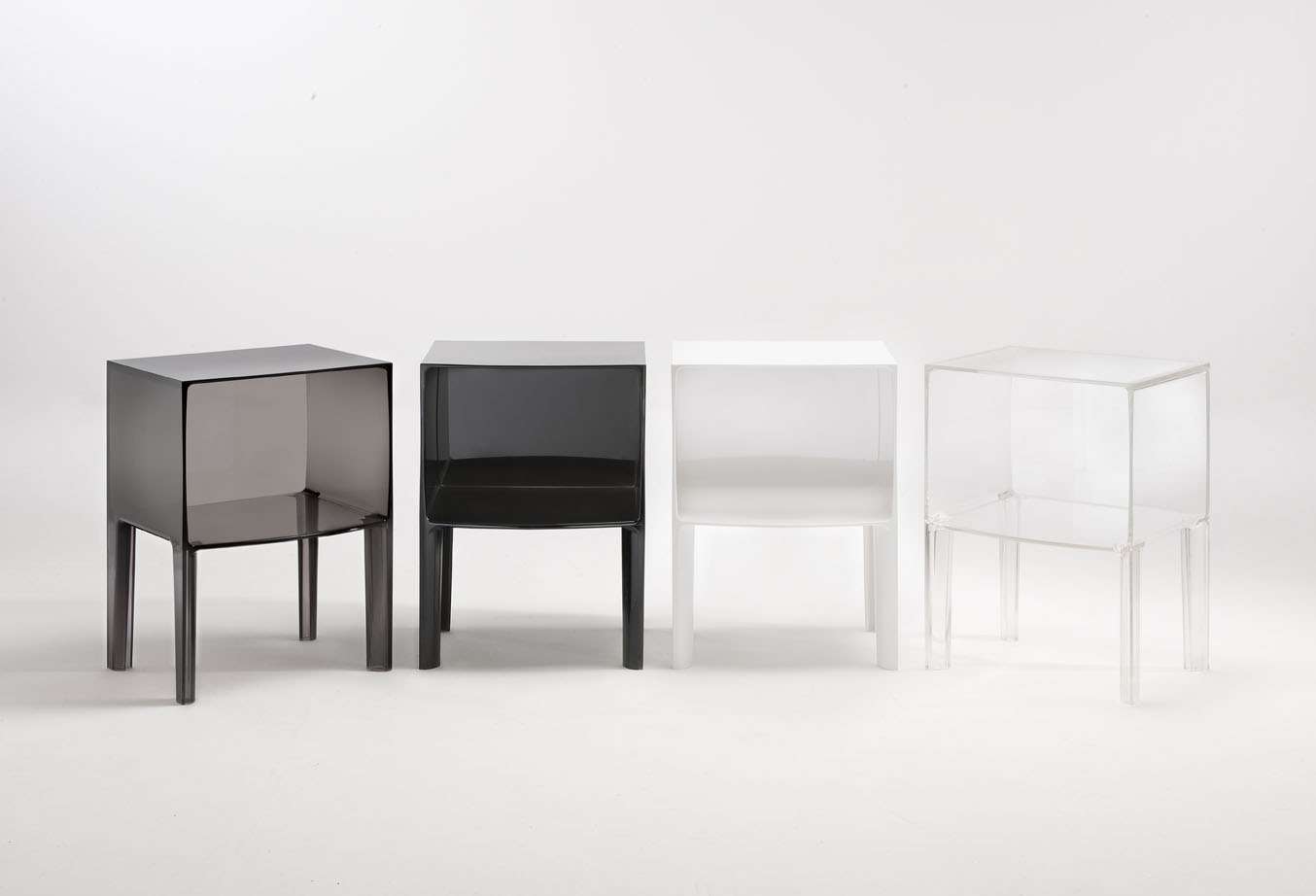 Kartell Small Ghost Buster Nachttisch - Kartell Farbe:rauchgrau transparent