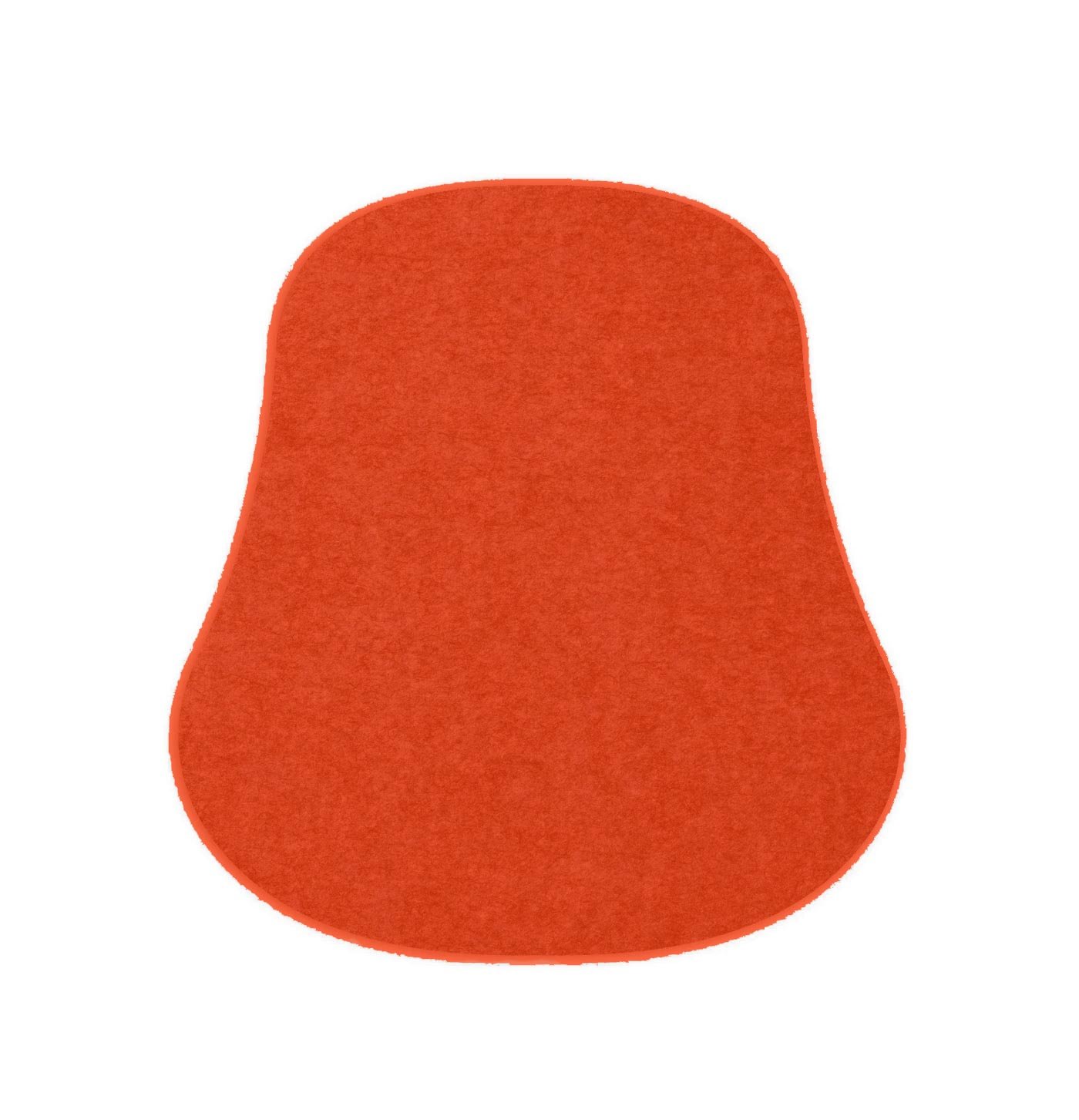 Hey-Sign Sitzauflage für Masters Stuhl von Kartell - 4 Stk, 5mm, mango, antirutsch - Lagerabverkauf