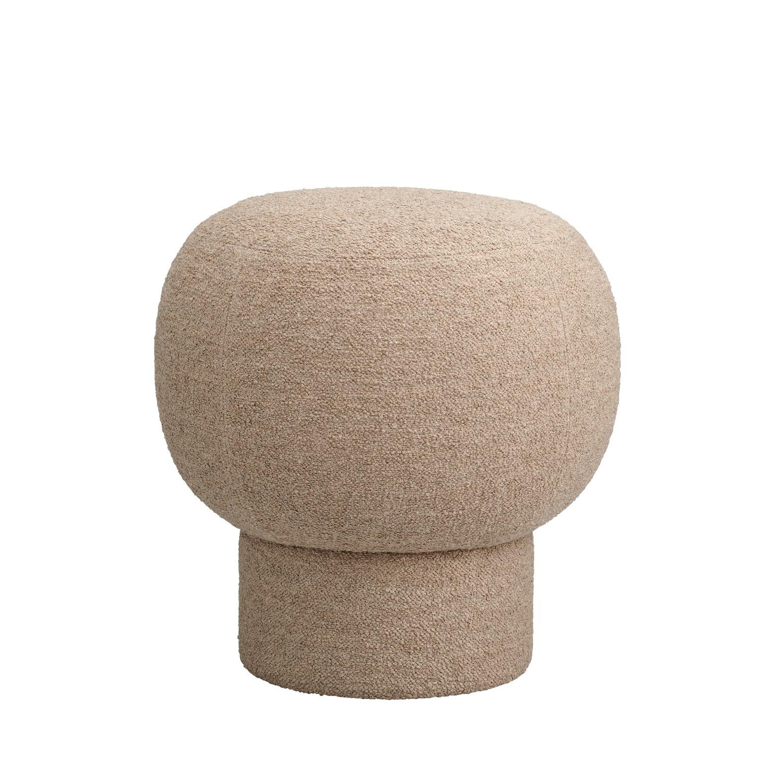 NORR11 Liège Pouf Hocker - Bezug Barnum Light Taupe 4 - Lagerabverkauf