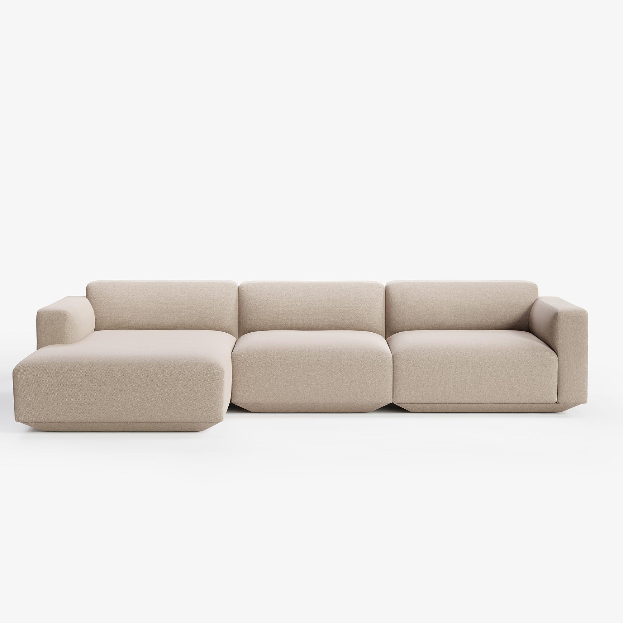 &tradition Develius 3-Sitzer Eck-Sofa Chaiselongue links