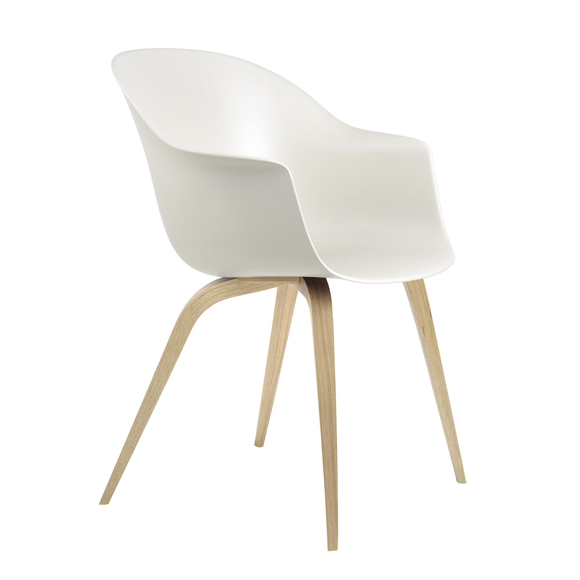 Gubi Bat Dining Chair Stuhl mit Holzbeinen