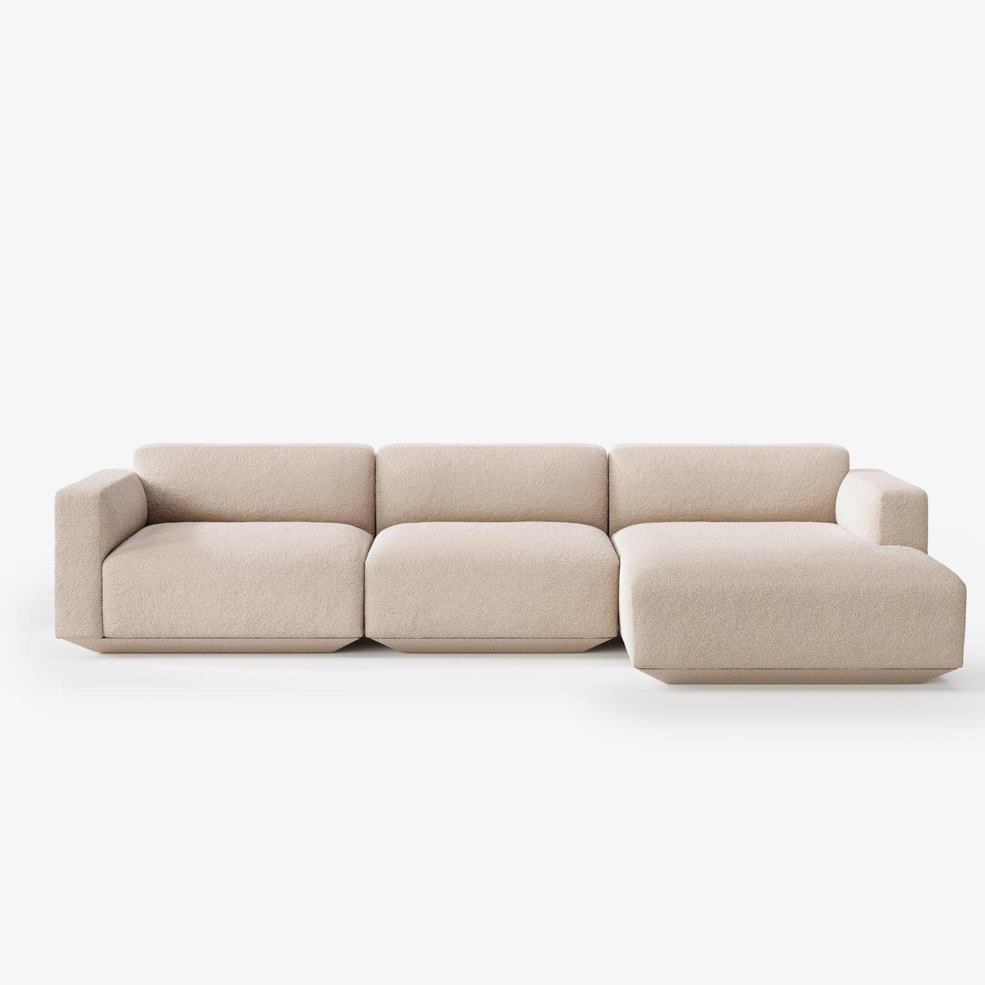 &tradition Develius 3-Sitzer Eck-Sofa Chaiselongue rechts