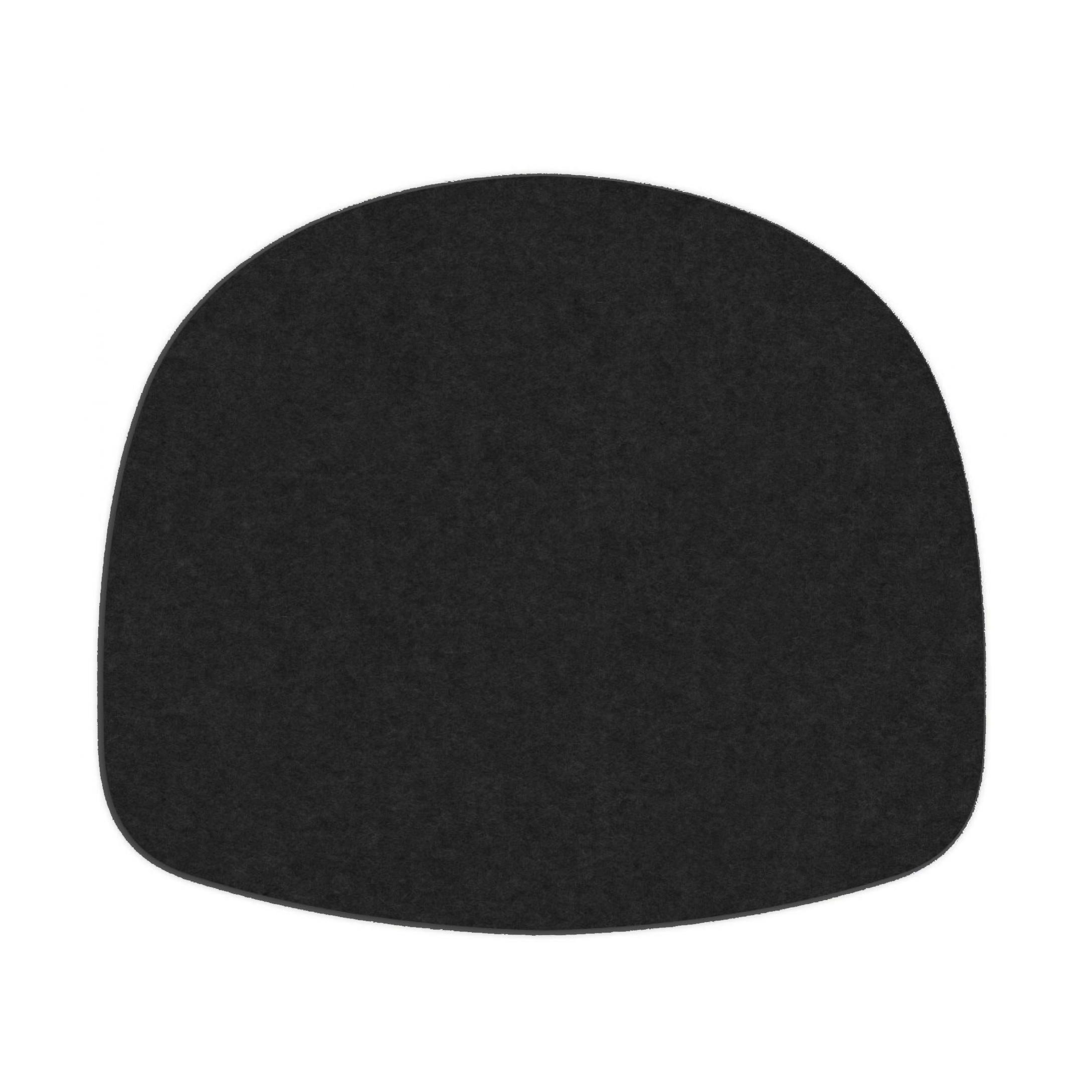 Hey-Sign Sitzauflage für About A Stool Hocker von HAY - 4 Stück, 5mm mit antirutsch, schwarz - Lagerabverkauf