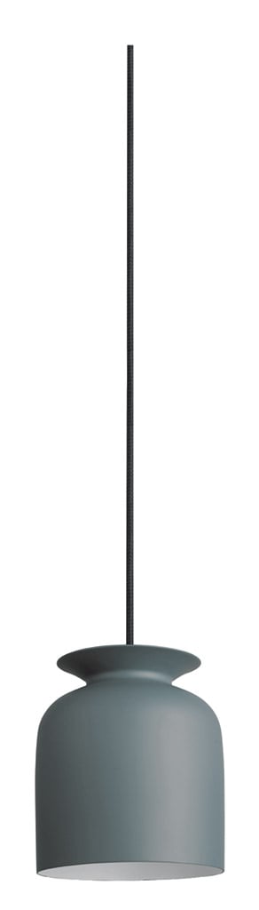 Gubi Ronde S Pendelleuchte schwarz taubengrau