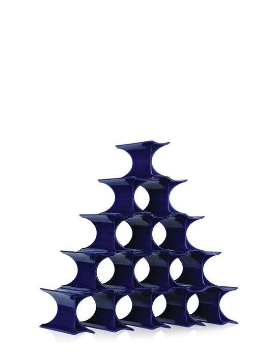 kartell infinity flaschenregal blau seite