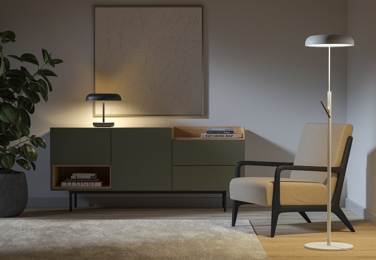 Lumen Center Zero 02 Tischleuchte (177 Champagne Gold, extra-warmweiß (2700 K))