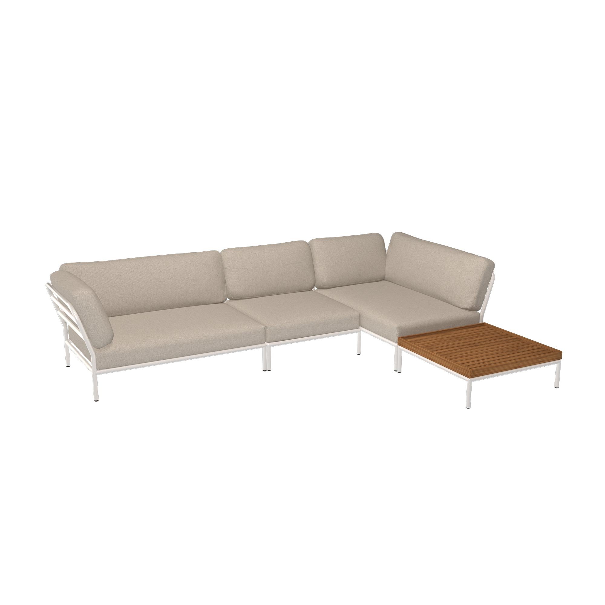 Houe Level Outdoor Sofa Lehne links muted white