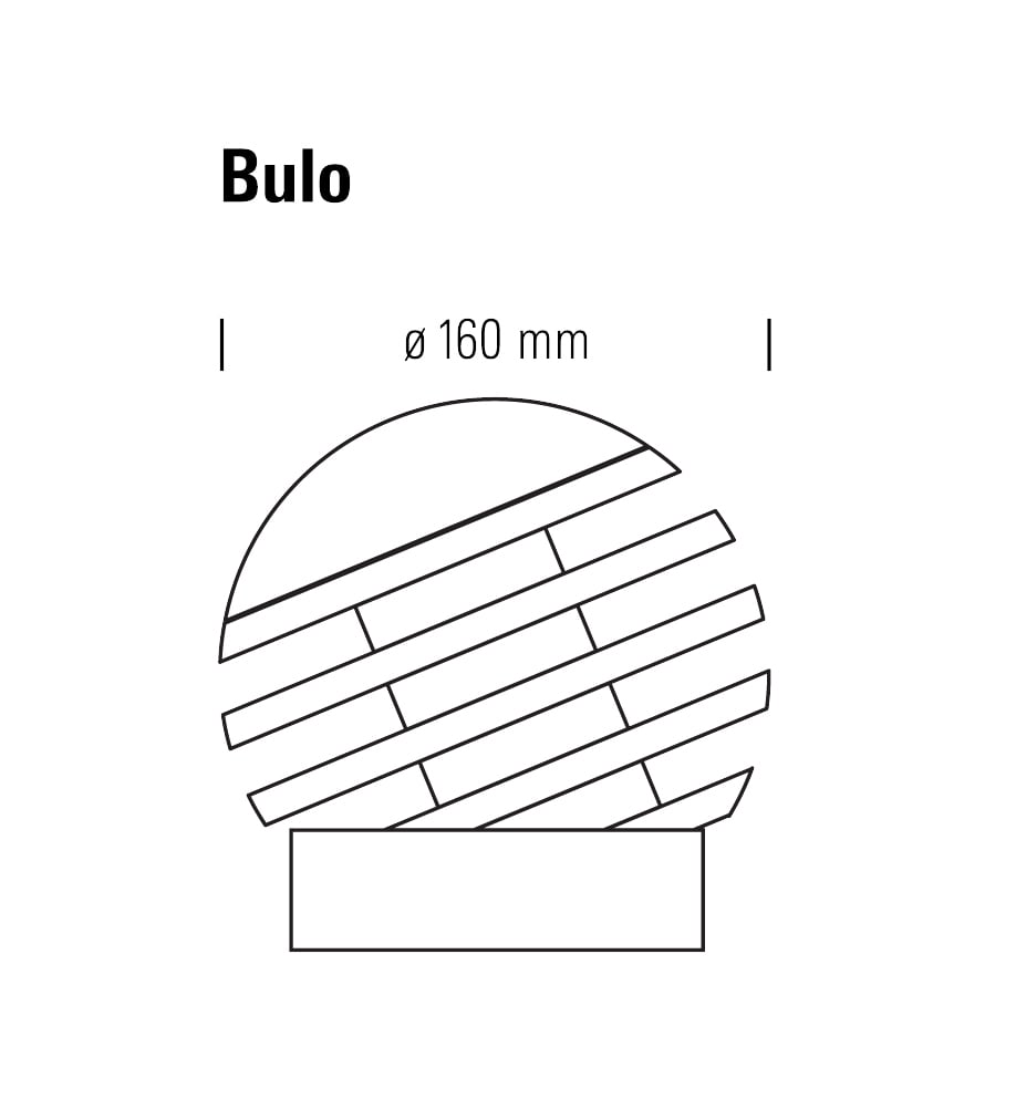 tecnolumen bulo tlon 11 tischleuchte technische zeichnung