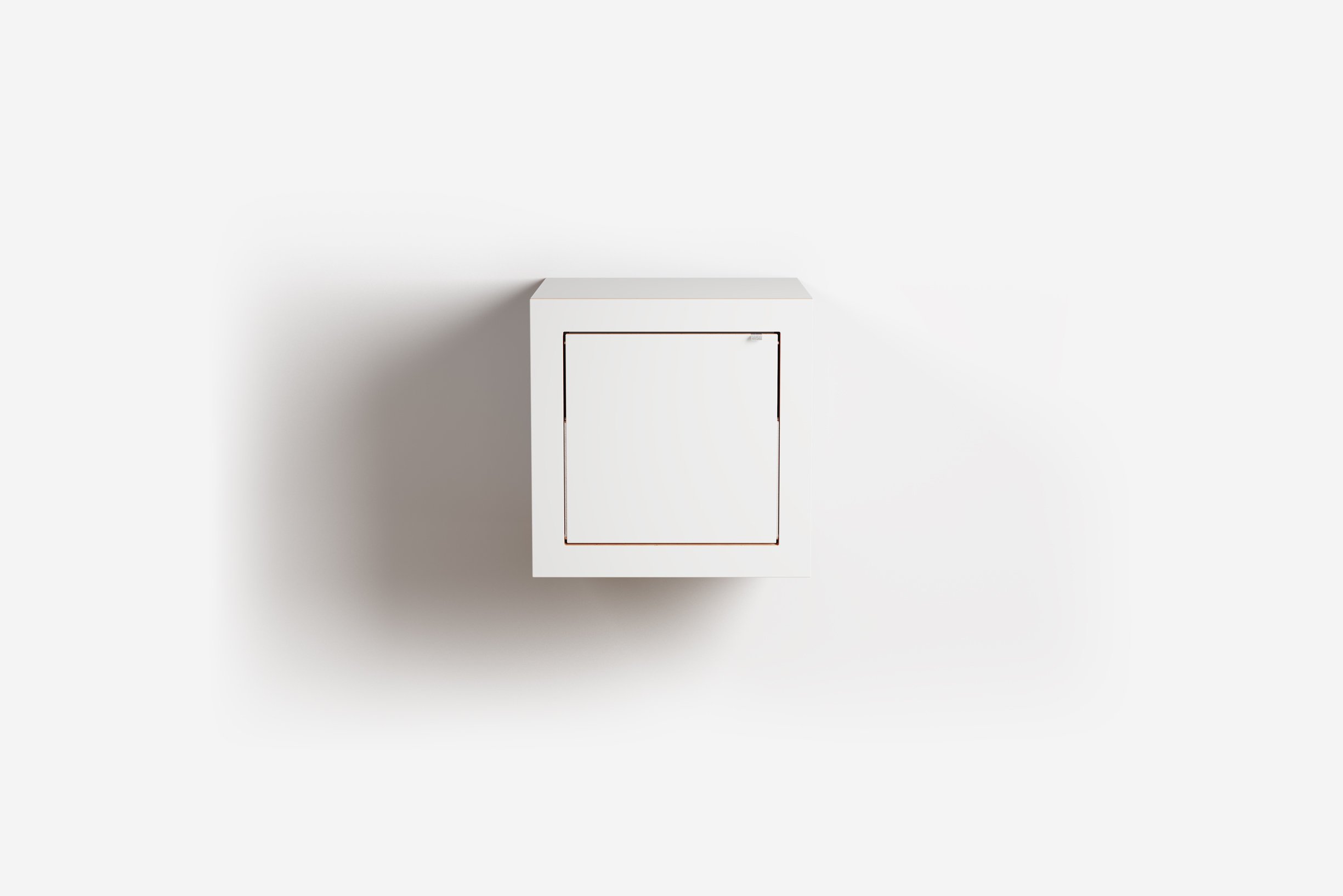 Ambivalenz Fläpps Box Nachttisch 40x40x40 (weiß)