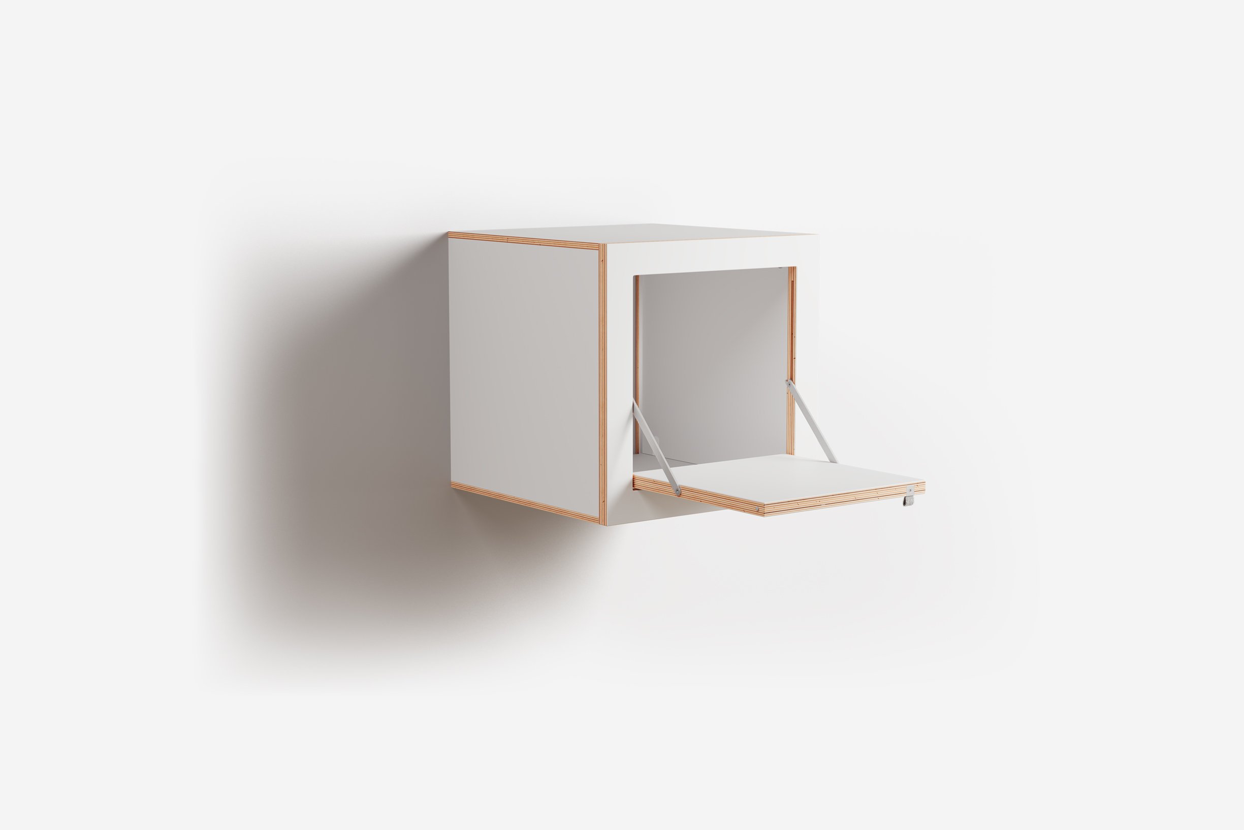 Ambivalenz Fläpps Box Nachttisch 40x40x40 (weiß)