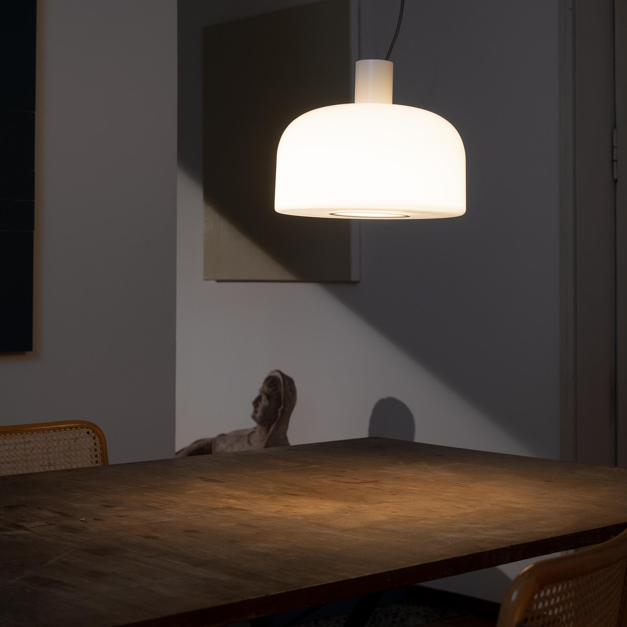 Flos Bellhop Glass S2 Pendelleuchte (weiß)