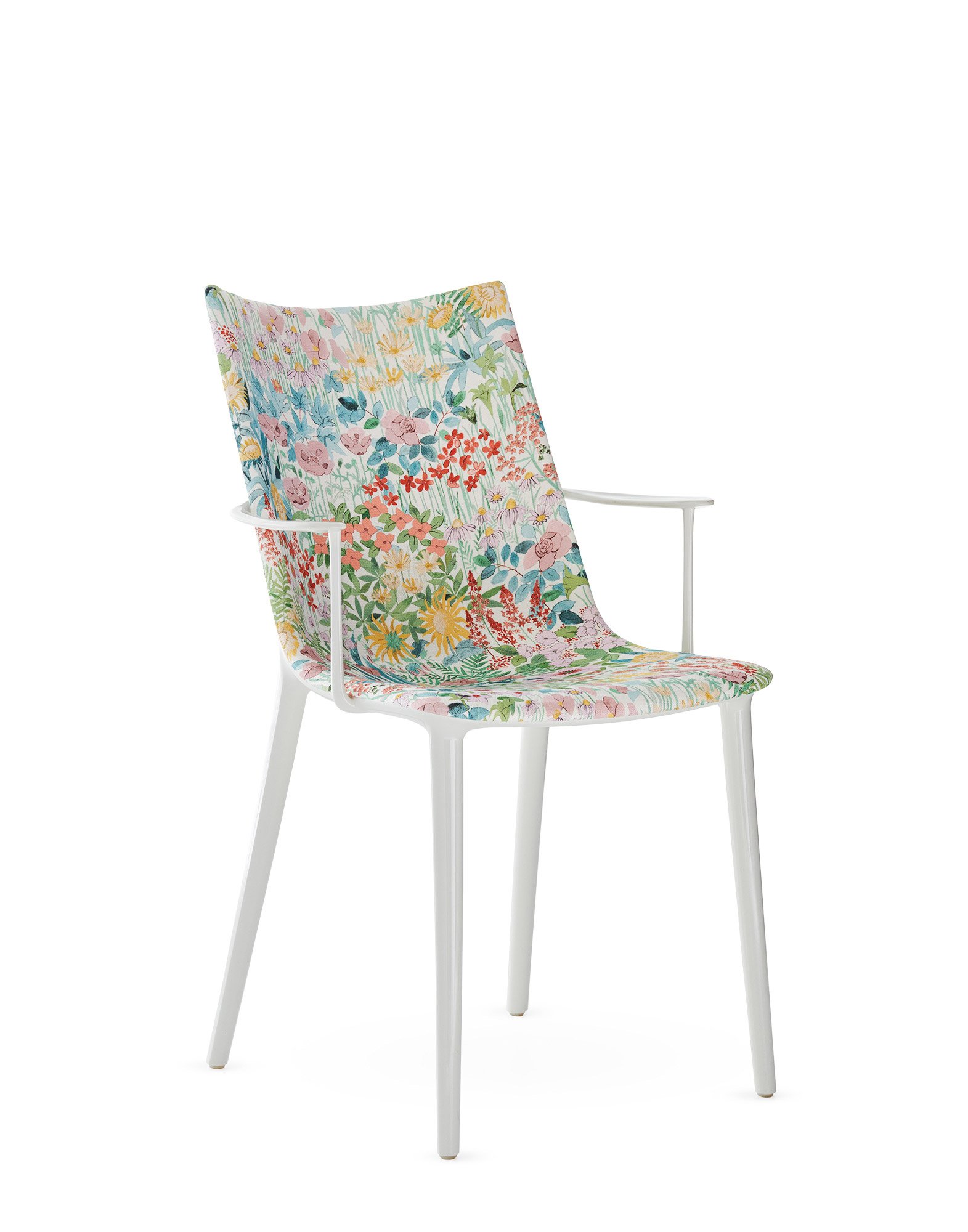 Kartell H.H.H. Stuhl gepolstert (Flowers Grün)