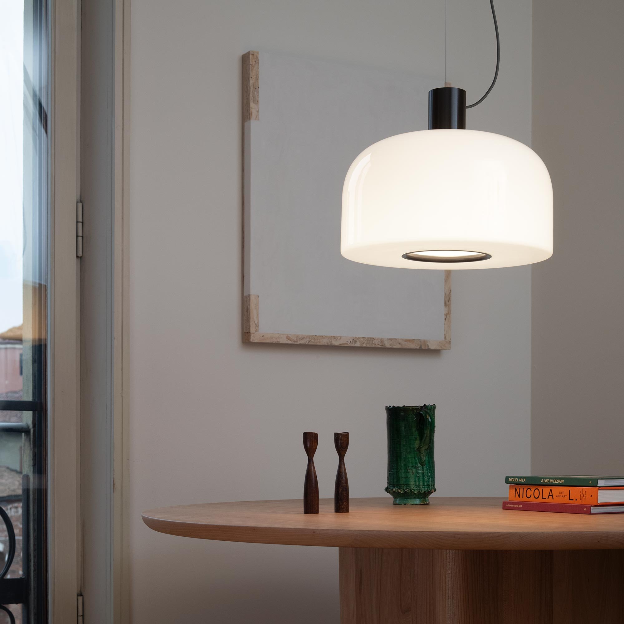 Flos Bellhop Glass S2 Pendelleuchte (weiß)