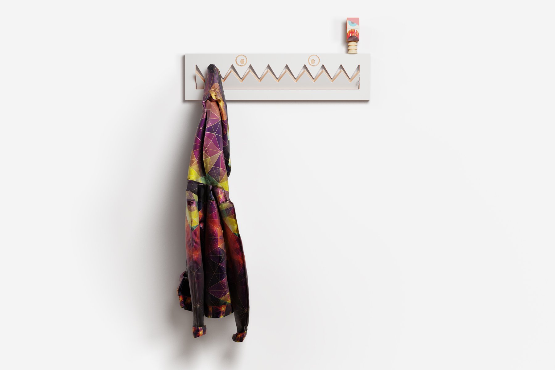 Ambivalenz Fläpps Garderobe Monsterhäng 80x20-1 (weiß)