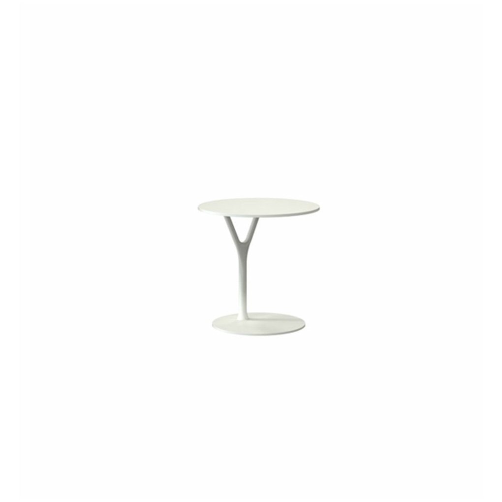 Frost Wishbone Tisch (Tisch 1 - H 45cm, Ø 45cm, weiß)