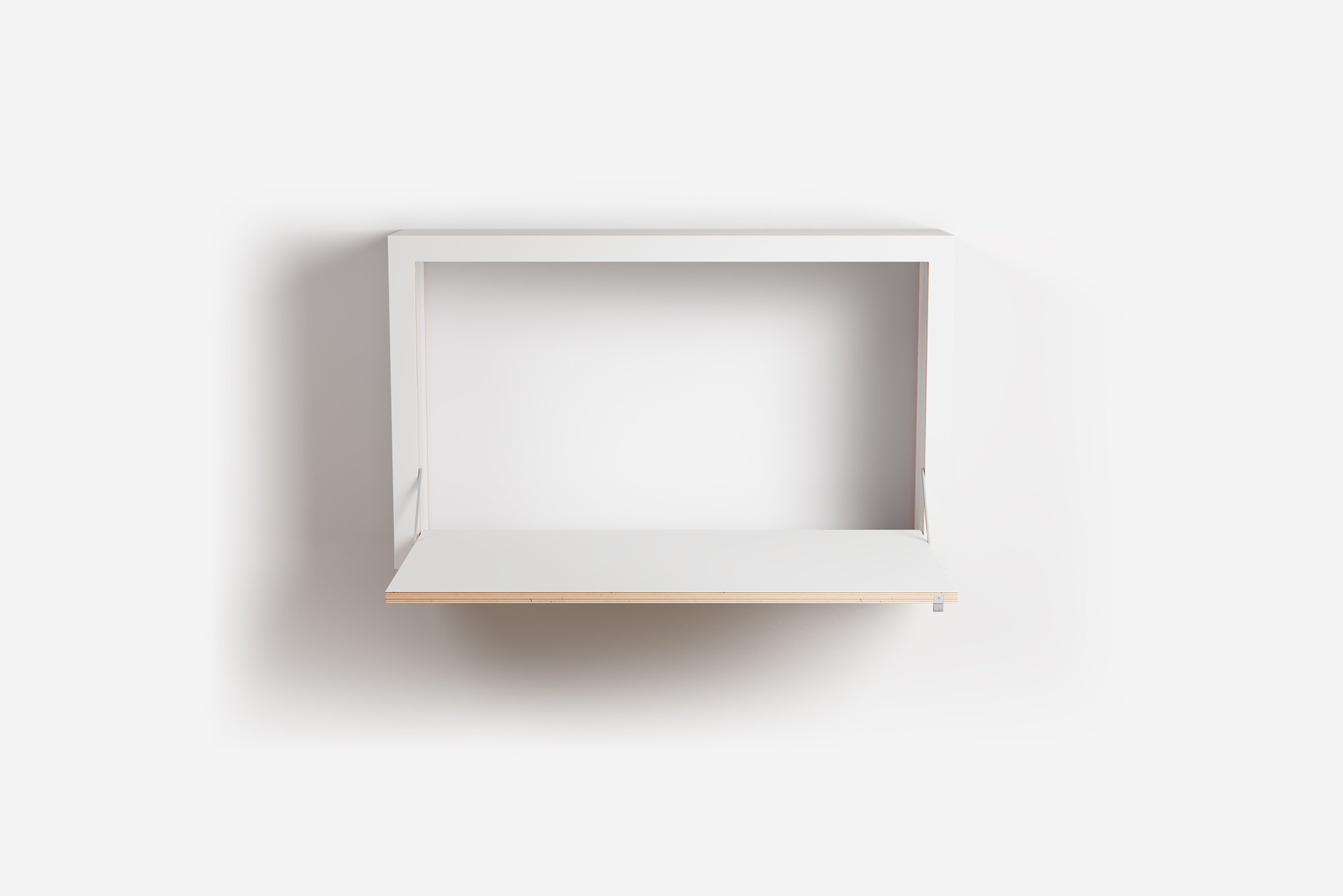 Ambivalenz Fläpps Box Sekretär 100x60x20 (weiß)