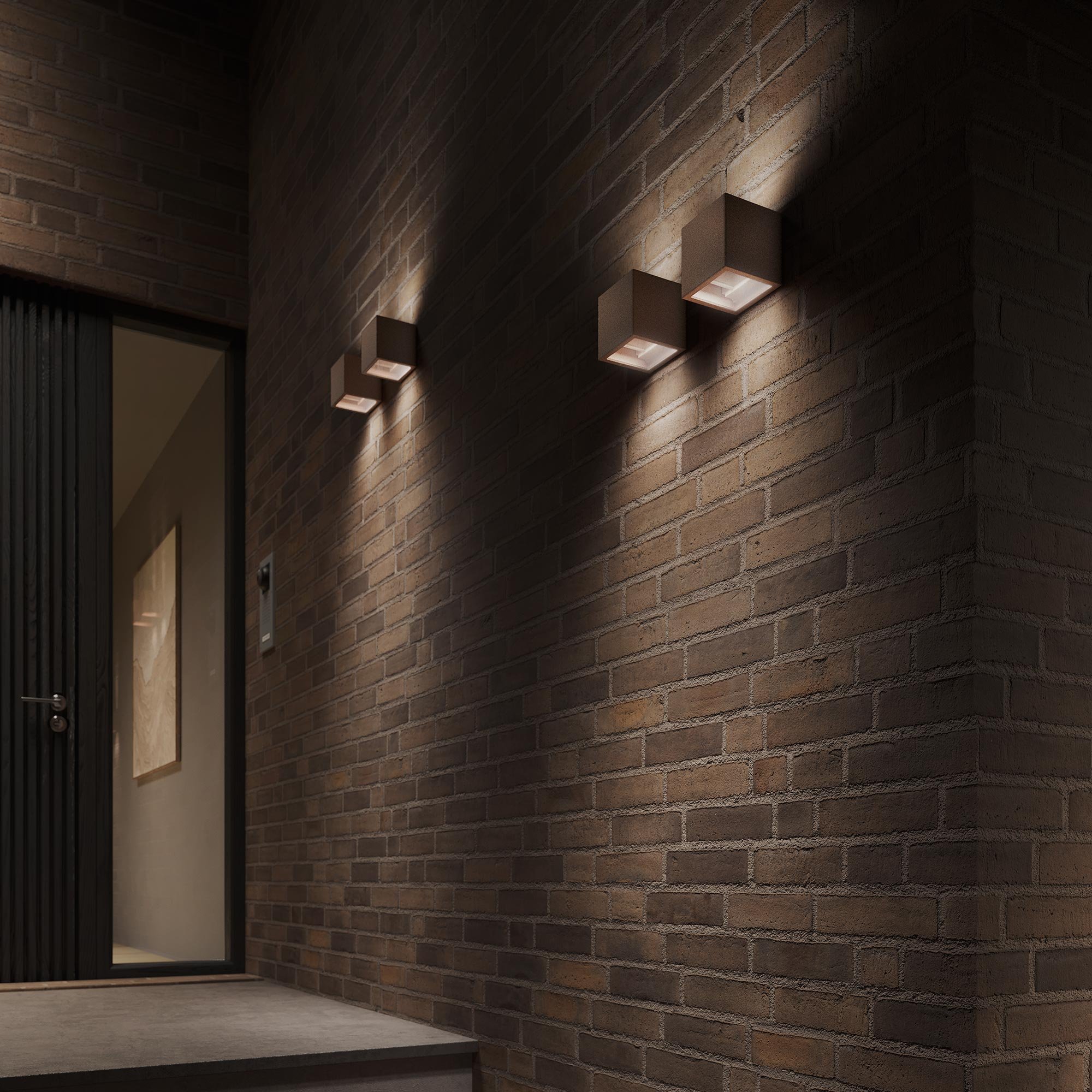 Light Point Cube XL LED Wandleuchte (rust)