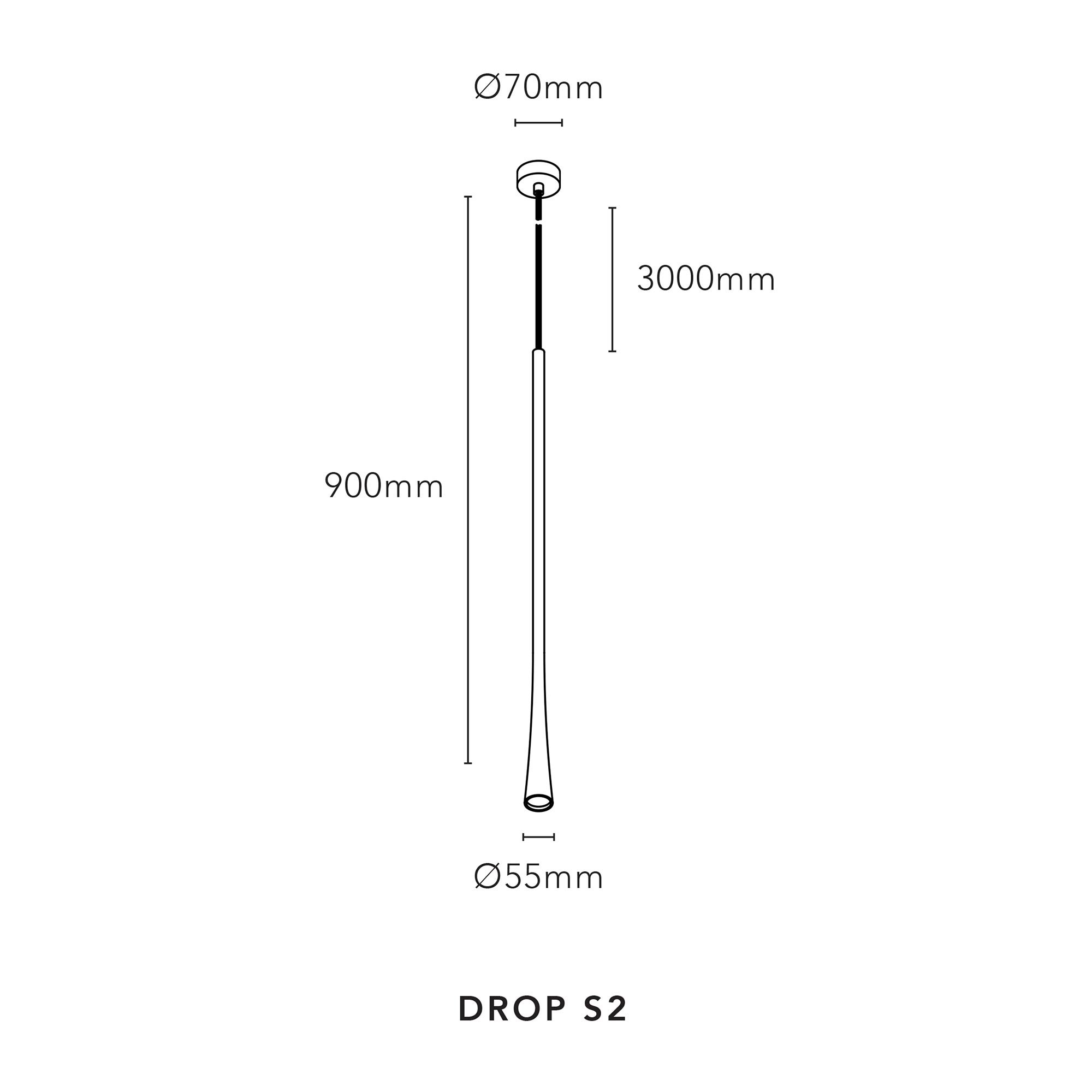 Light Point Drop S2 Pendelleuchte (messing)