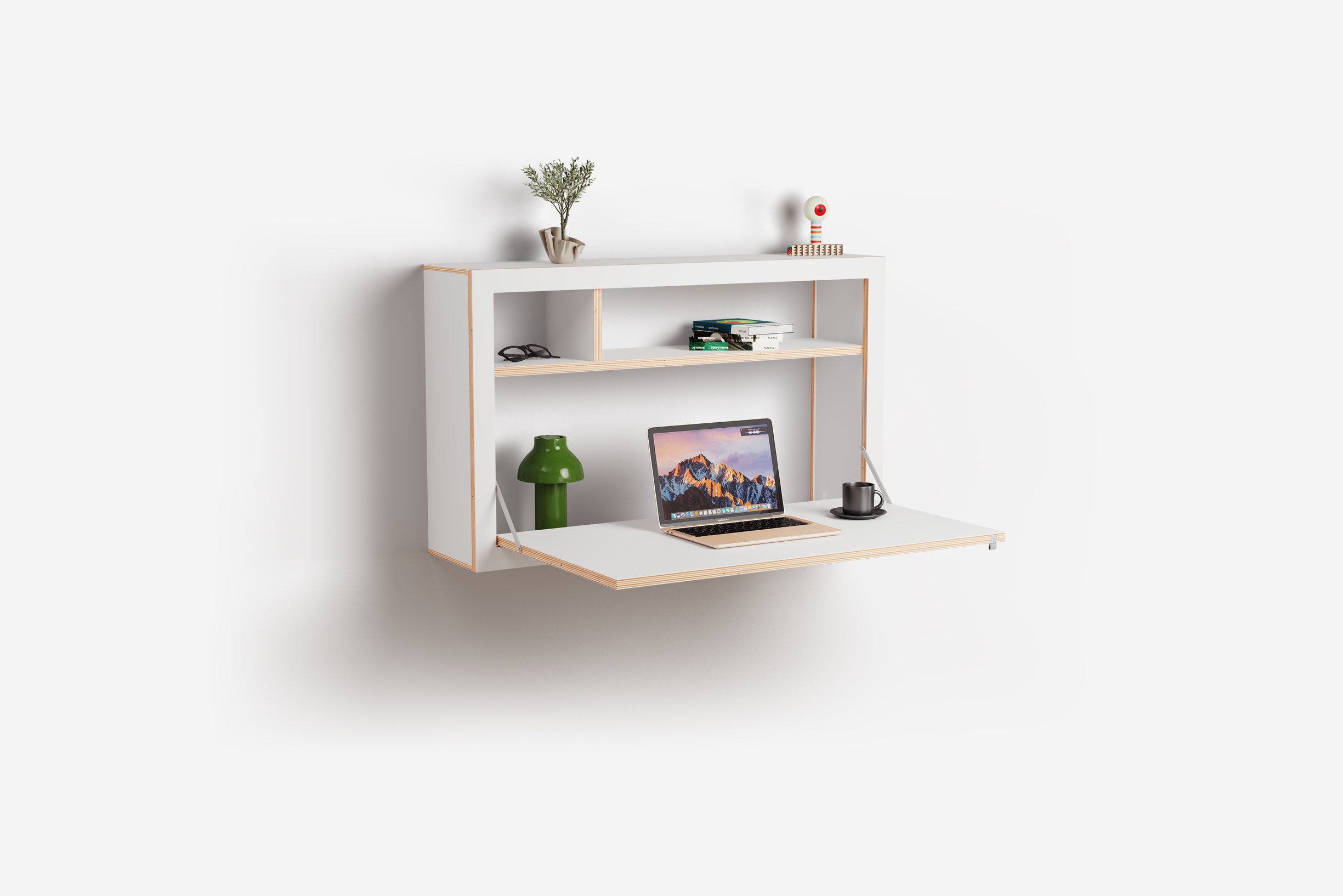 Ambivalenz Fläpps Box Sekretär 100x60x20 (weiß)